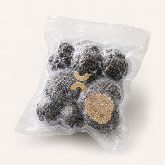 Frozen Summer Truffles Aestivum in premium vacuum pack by House of Tartufo